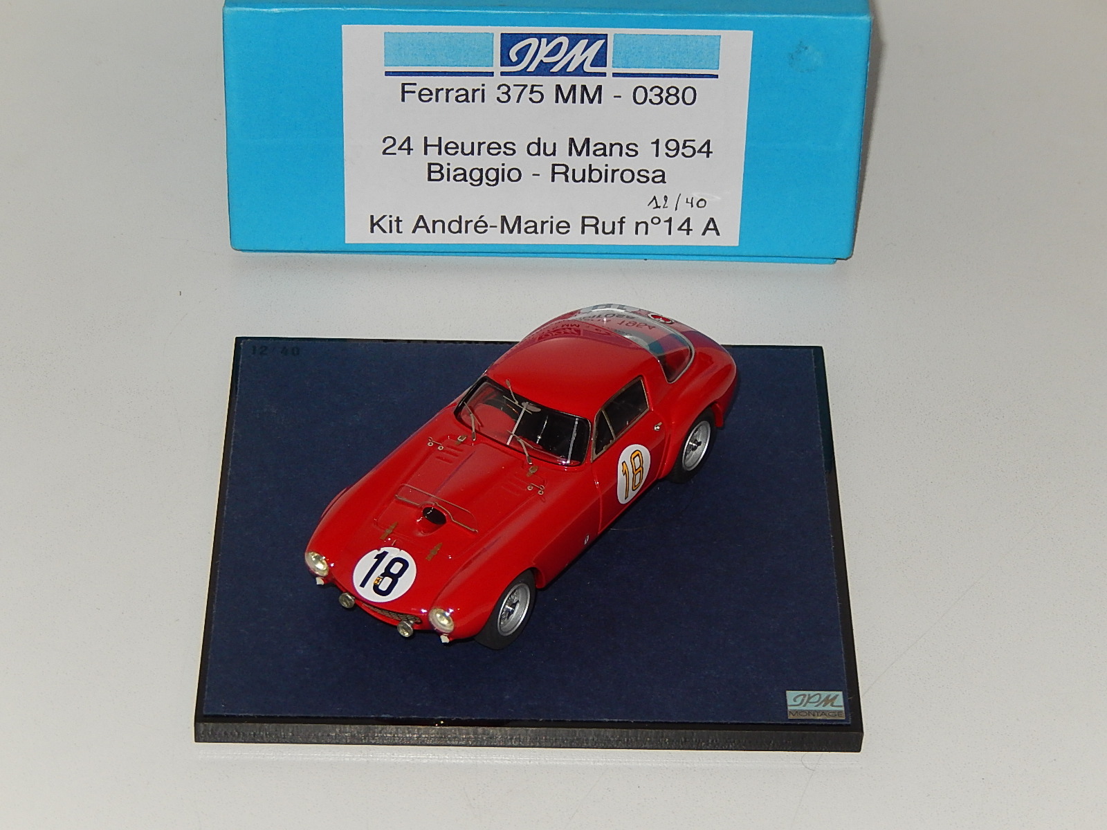 JPM : Ferrari 375MM #0380 le mans 1954